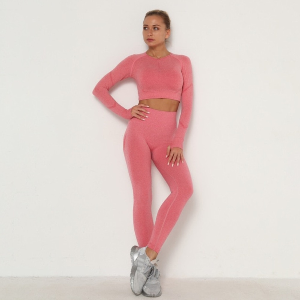 Bubble Butt Pink Seamless High Waist Leggings - Picture 6 of 16